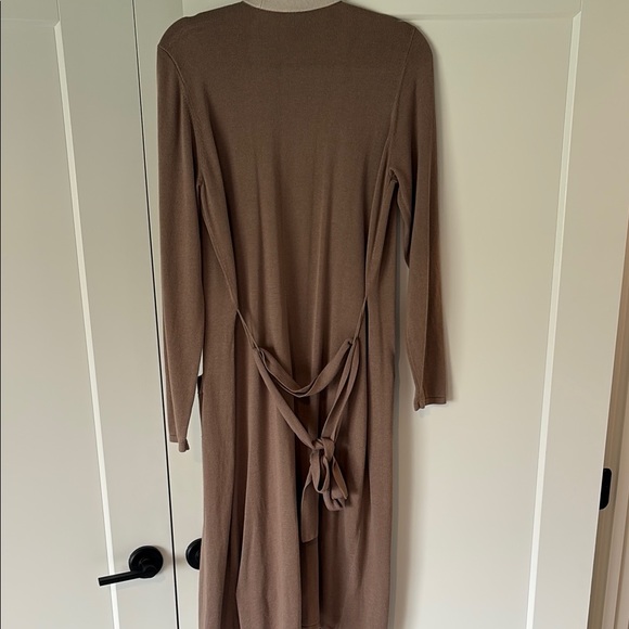 CAbi Brown Cardigan Sweater Long Knit Open Front - Picture 5 of 5